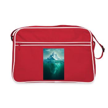 Dualité de la Montagne dans Ocean Blue - Sac Retro - rouge/blanc - Devant