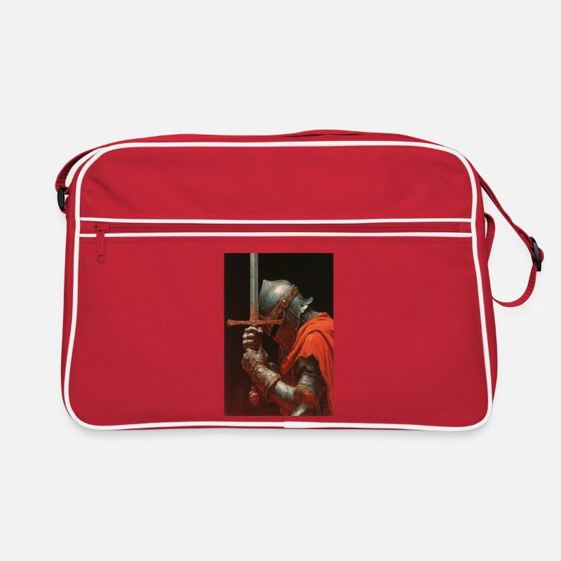 Chevalier médiéval avec épée Sac Retro