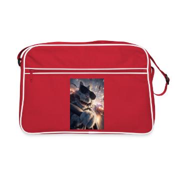 Rogue Rabbit Car Chase - Retro Bag - red/white - Front