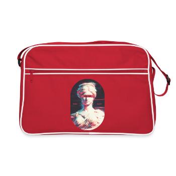 Greek Glitch - Retro Bag - red/white - Front