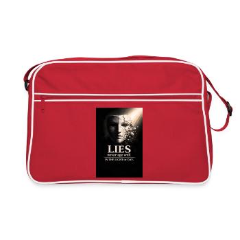 Lügen altern nicht gut im Licht des Tages  - Retro Tasche - Rot/Weiß - Vorne