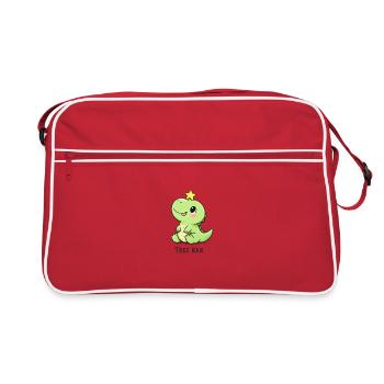 Tree Rex Noël Weihnachten Ugly T Rex - Sac Retro - rouge/blanc - Devant