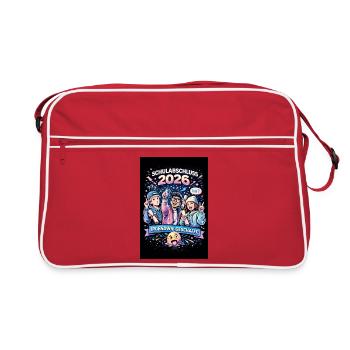 Graduation 2026 Shirt – Funny Graduation T-S - Retro Bag - red/white - Front