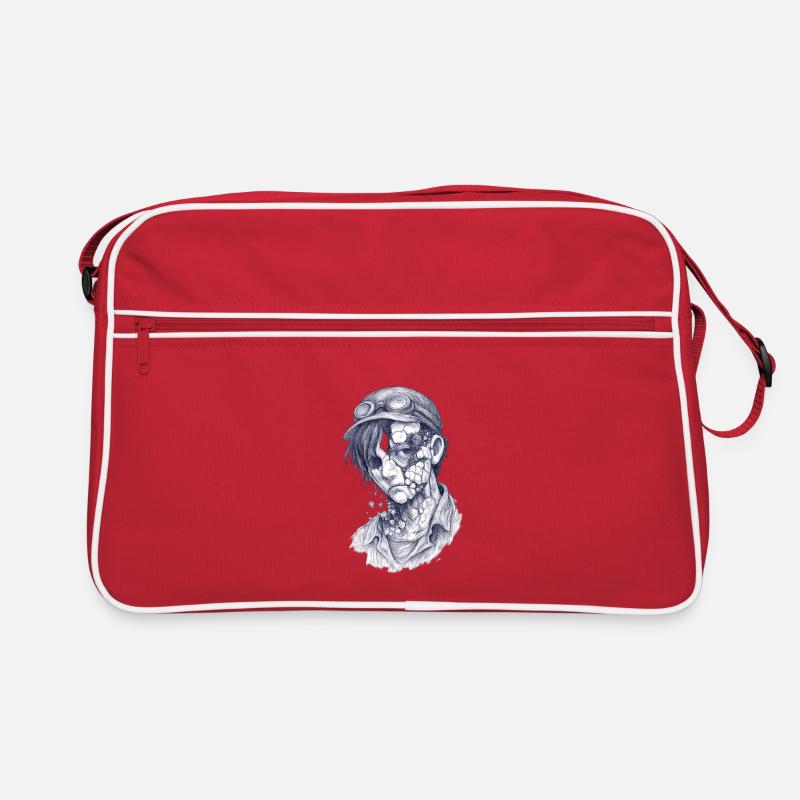 Decayed mechanic| Surreal Zomie Boy Retro Bag