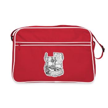 Spaghetti 3D Printer - Retro Bag - red/white - Front