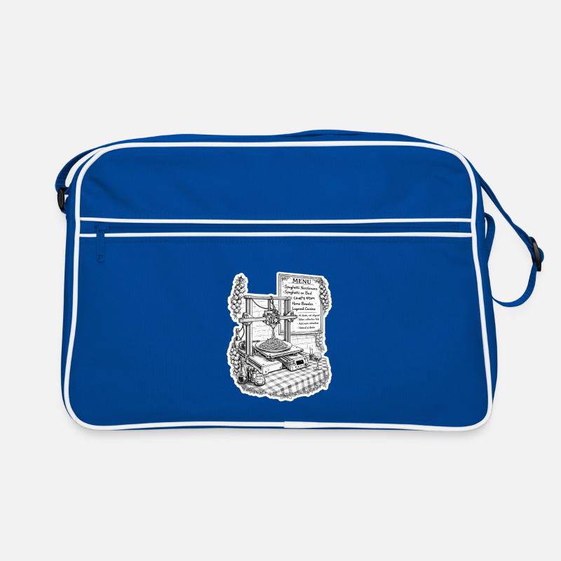 Spaghetti-3D-Drucker Retro Tasche