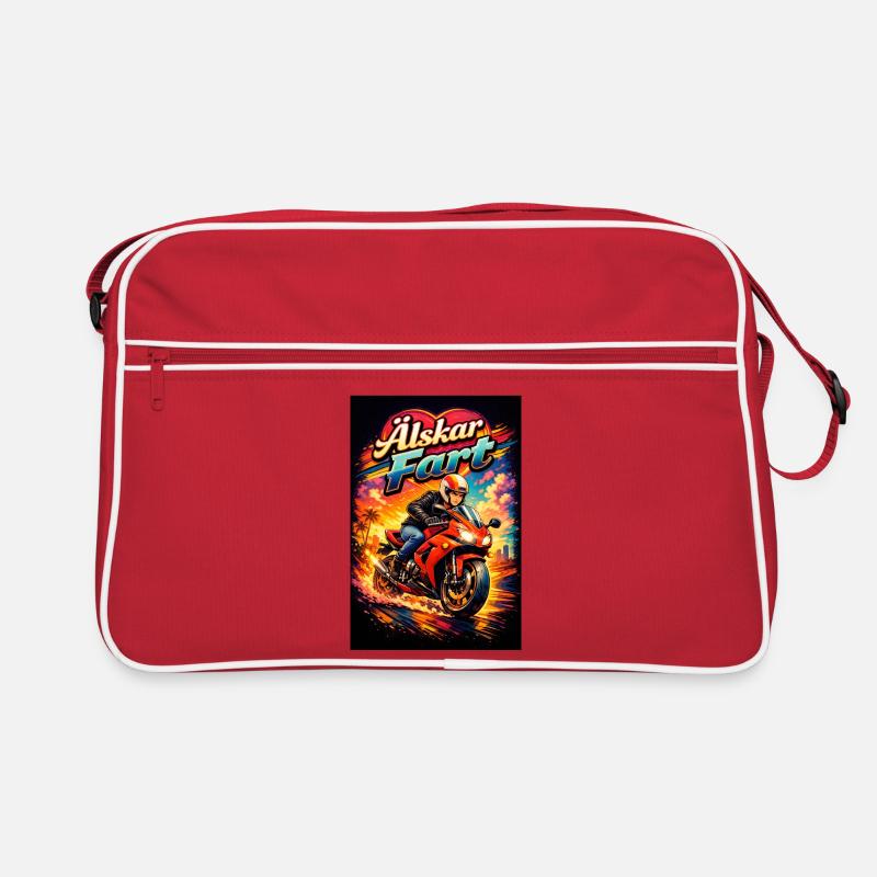 Liebe Geschwindigkeit Retro Tasche