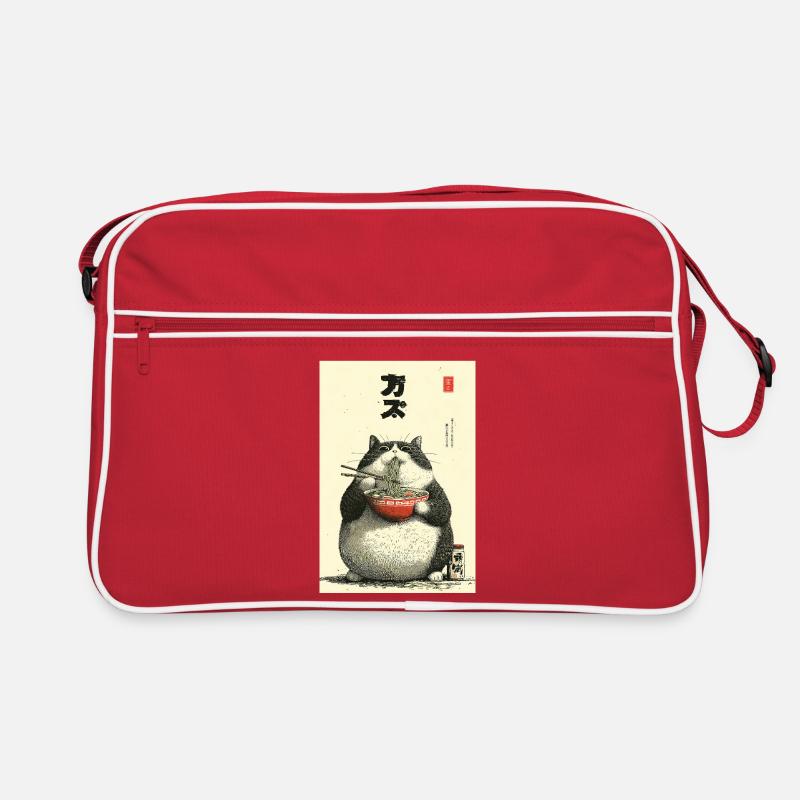 Chonky Cat Ramen Ukiyo-e Retro Bag
