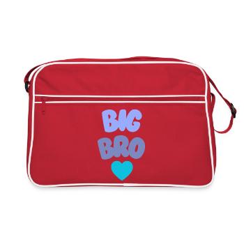 Big Bro Love Siblings - Retro Bag - red/white - Front