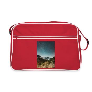 The Milky Way above Agrafa Mountains - Retro Bag - red/white - Front