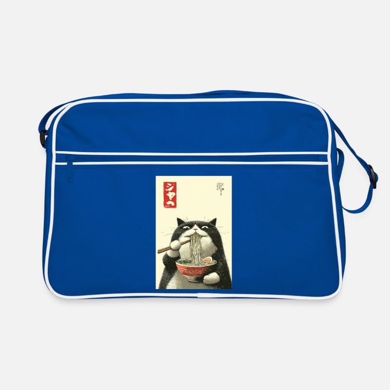 Ramen Cat dans le style Ukiyo-e Sac Retro