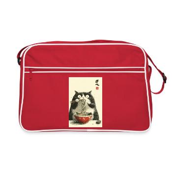 Ramen Chat Nouilles Joie - Sac Retro - rouge/blanc - Devant