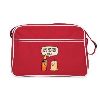 No, I'm not manipulating you - Retro Bag - red/white - Front