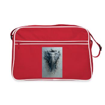 Elephant Breakthrough - Retro Bag - red/white - Front