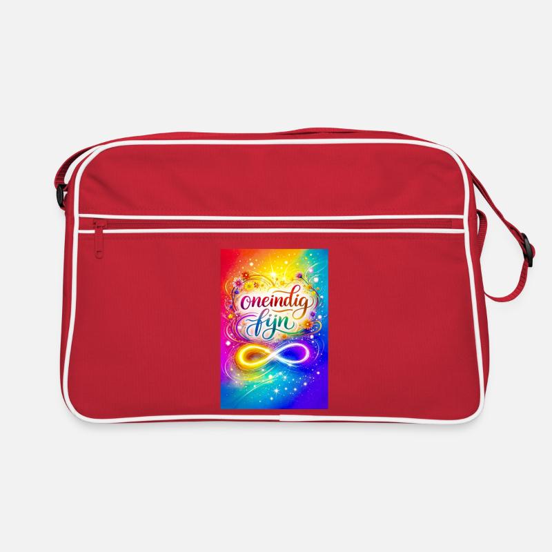 Infinitely fine colorful design Retro Bag