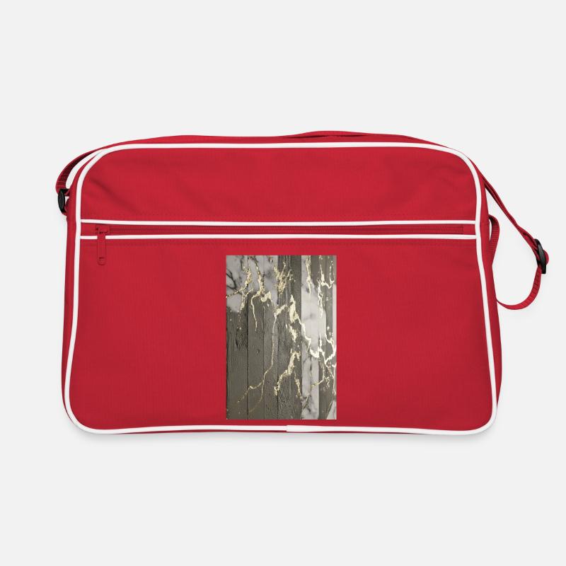 Luxury Exposed Concrete Marble Gold Structure Retro Bag