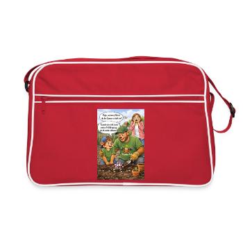 Gartenfreunde Beetspaß - Retro Tasche - Rot/Weiß - Vorne