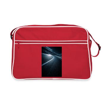 Neon Curve Midnight Road - Retro Bag - red/white - Front