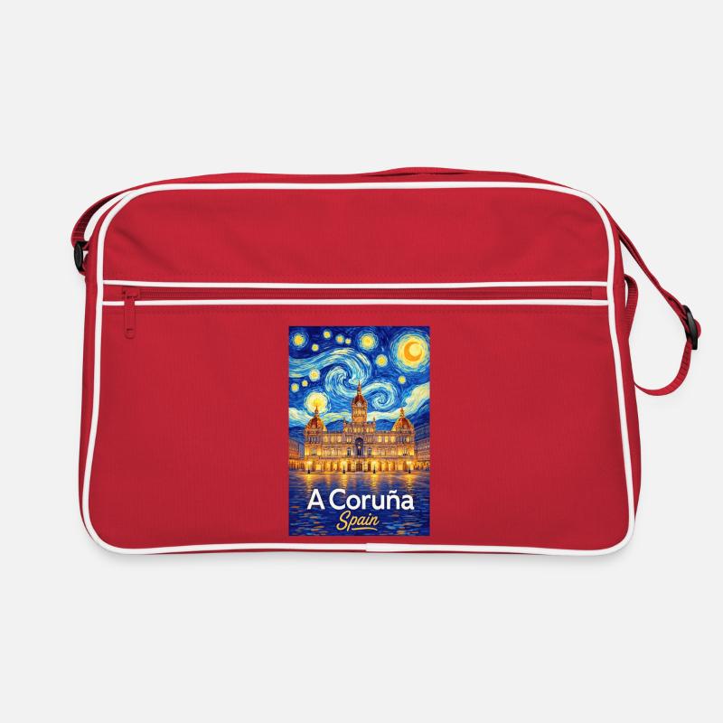 À La Corogne, Espagne Sac Retro