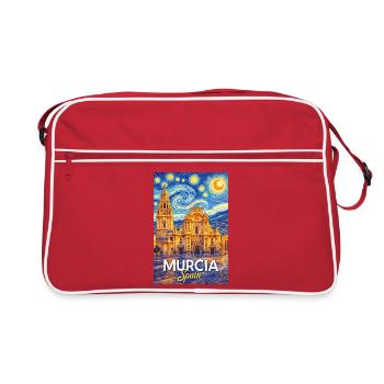 Murcie, Espagne - Sac Retro - rouge/blanc - Devant