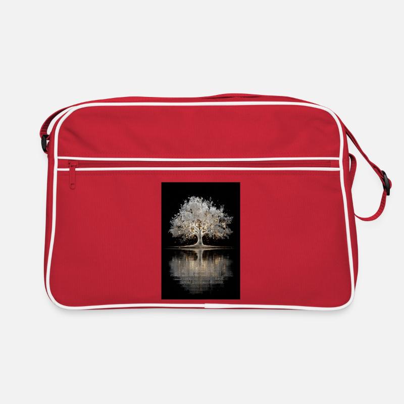 Luminous Silver Tree Glow Retro Bag
