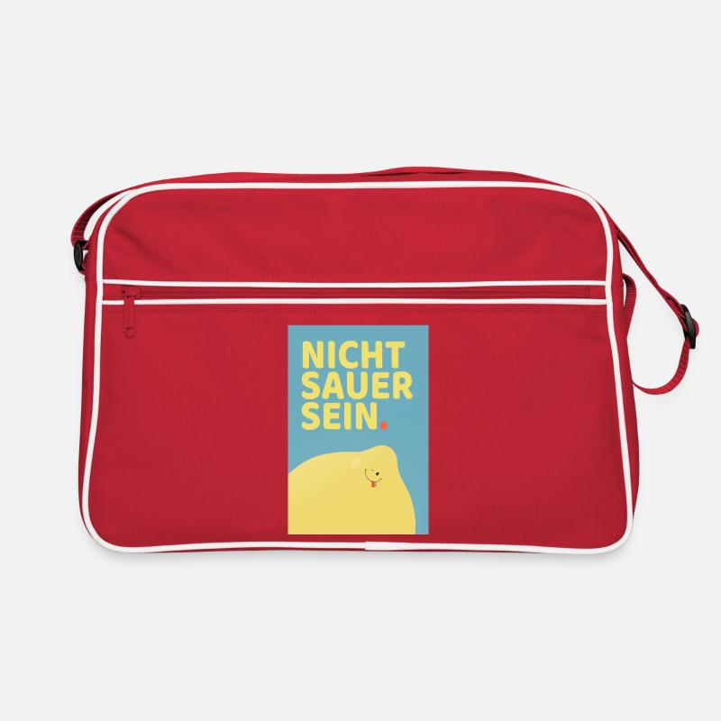 Don't Be Sour Funny Lemon Poster Retro Bag