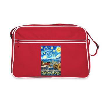 Colorado Springs - Retro Tasche - Rot/Weiß - Vorne