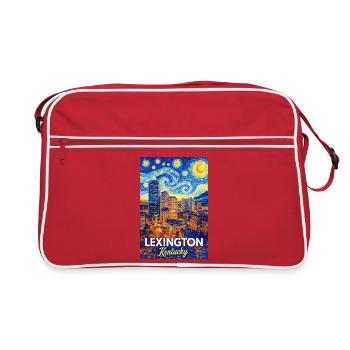 Lexington, Kentucky - Retro Bag - red/white - Front