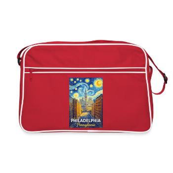 Philadelphia, Pennsylvania - Retro Bag - red/white - Front