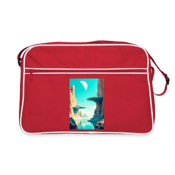 A New Architecture Begins to Shape the Future - Retro Bag - red/white - Front