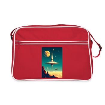 Cities Begin to Float Above the Clouds future - Retro Bag - red/white - Front