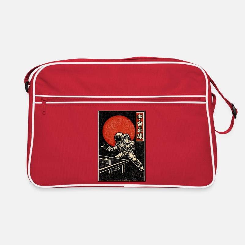 Astronaute Ping-Pong Rouge Sac Retro