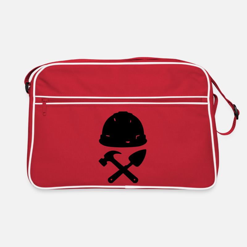 T-Shirt-Konstruktion – Builder Tools Helm Retro Tasche