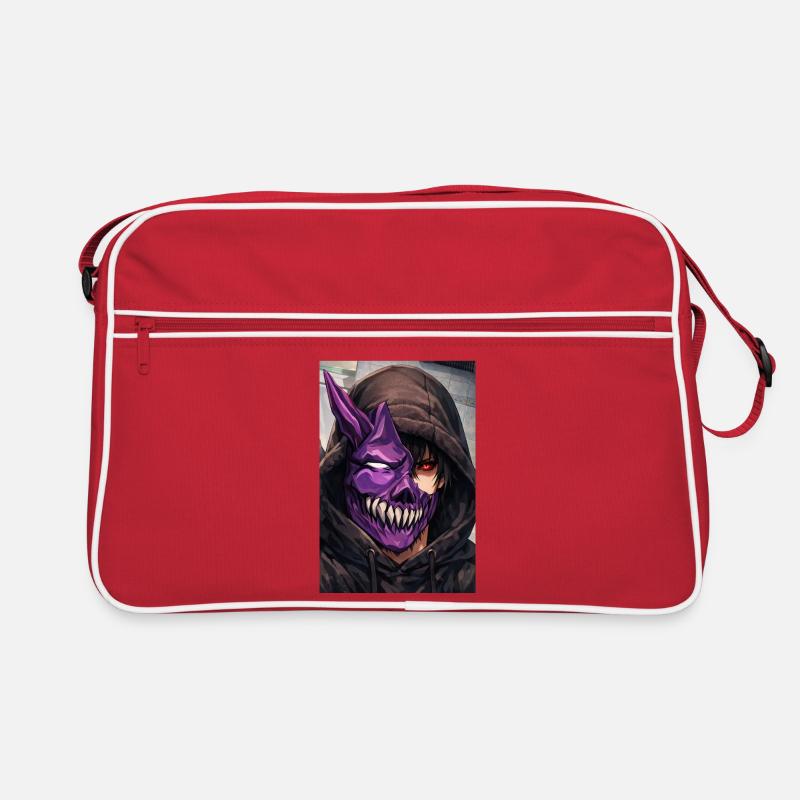Masque de Démon en sweat à capuche Sac Retro