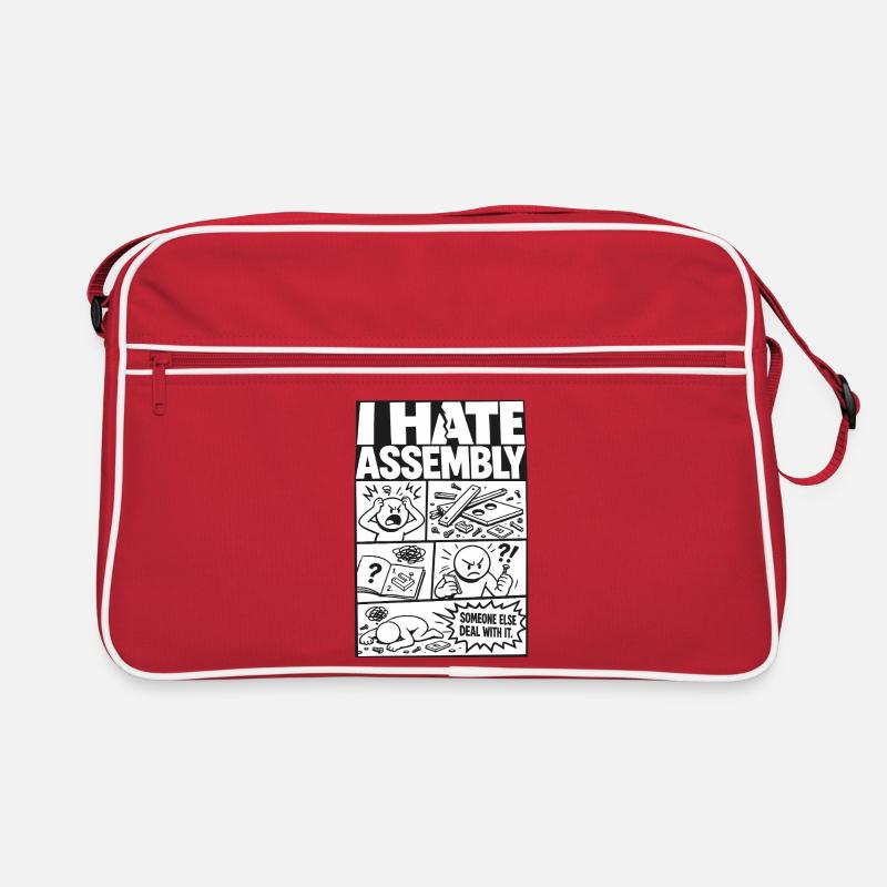 I Hate Assembly Instructions Retro Bag