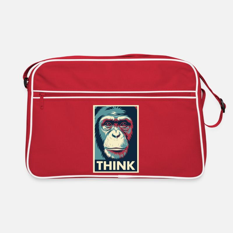 Affiche pop art Monkey Thinking Sac Retro