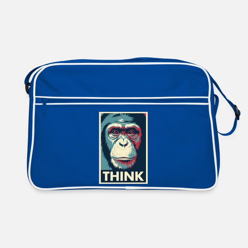 Affiche pop art Monkey Thinking Sac Retro