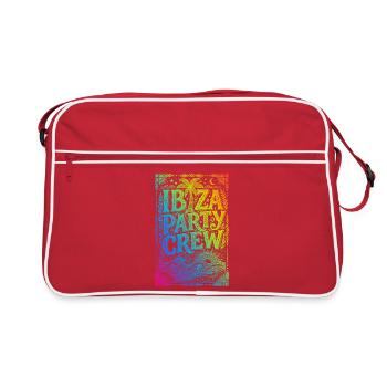Ibiza Party Crew Coloré - Sac Retro - rouge/blanc - Devant