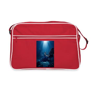 Underwater Piano Serenade - Retro Bag - red/white - Front