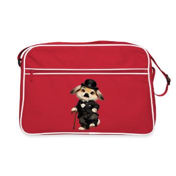 Rabbit Charlie - Retro Tasche - Rot/Weiß - Vorne