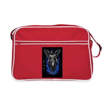 Ange Déchu dans Blue Inferno - Sac Retro - rouge/blanc - Devant