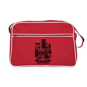 Nouilles de minuit de Bangkok - Sac Retro - rouge/blanc - Devant