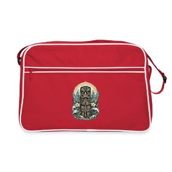 Tiki Protector – Spirit of the Pacific - Retro Bag - red/white - Front
