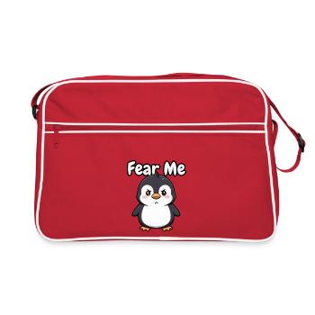 Crains Moi Penguin - Sac Retro - rouge/blanc - Devant
