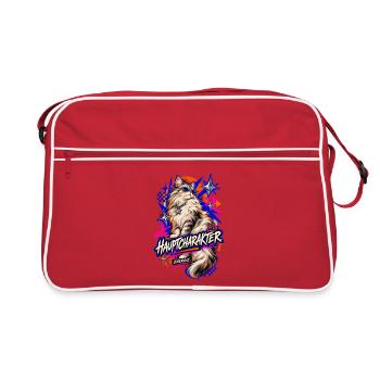 Hauptcharakter Energie - Retro Tasche - Rot/Weiß - Vorne