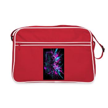 Schredder die Definitionen - Retro Tasche - Rot/Weiß - Vorne