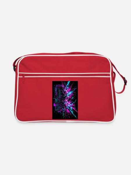 Schredder die Definitionen - Retro Tasche - Rot/Weiß