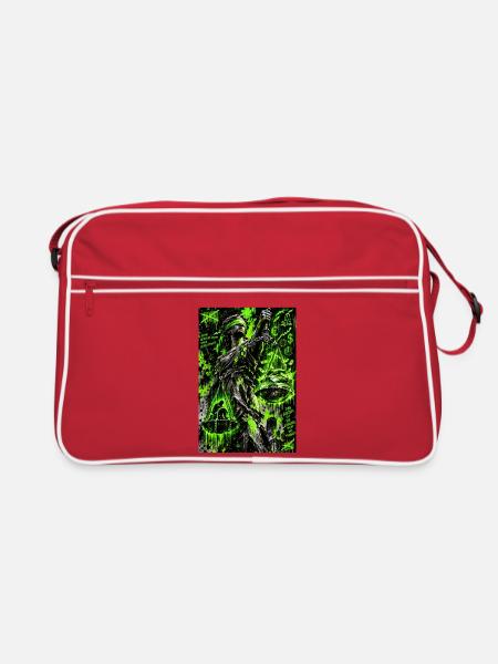 Justiz ist Klassenjustiz - Punk Shirt - Retro Tasche - Rot/Weiß