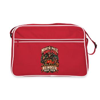 NORDPOL VERSTÄRKT | Rentier-Straßenteam - Retro Tasche - Rot/Weiß - Vorne