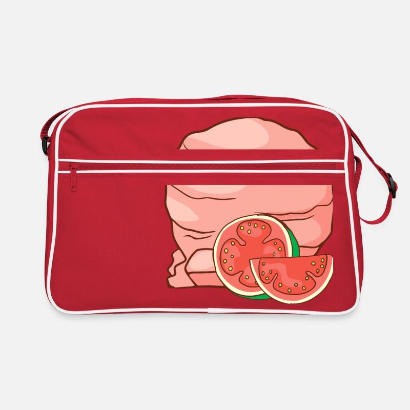 Guave Eis Speiseeis Eiskrem Eiscreme Kugeleis Retro Tasche